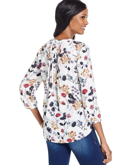 petite tops 3 4 sleeve|petite three quarter sleeve tops.